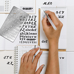 Трафареты для резки металла в стиле ретро из нержавеющей стали DIY-WH0242-287