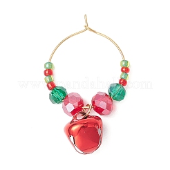 Рождественский железный колокольчик винный бокал украшения HJEW-MZ00306