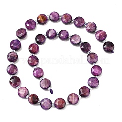 Природных тигровый глаз бисер нитей G-F812-C09-01D