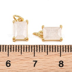 Anhänger aus Messing und Glas&nbsp;KK-Q085-15G-01