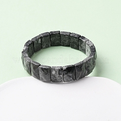Прямоугольные браслеты из натуральных бусин из картографического камня для женщин и мужчин BJEW-Z149-01G