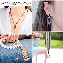 45 шт. подвески из липы с принтом в двух стилях&nbsp;WOOD-CJ0002-50