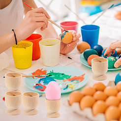 Деревянные держатели для пасхальных яиц&nbsp;AJEW-WH0348-631