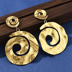 Серьги-гвоздики из нержавеющей стали 304 для женщин EJEW-K268-13C-G