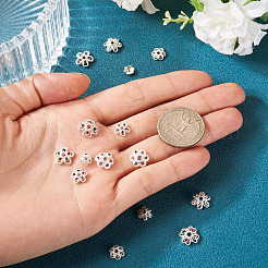 16 шт. 8 стильных латунных колпачка с микропаве из кубического циркония&nbsp;ZIRC-TA0001-23S