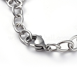 Bracelets à breloques en acier inoxydable 304 résistant au ternissement&nbsp;BJEW-G582-35P