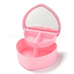 Boîtes à bijoux en plastique coeur&nbsp;LS-OBOX-F006-09B