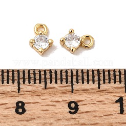 Латунные микро проложить кубического циркония подвески KK-P340-29G
