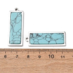 Pendentifs en turquoise synthétiques teints&nbsp;GG-CBA1E47-07P