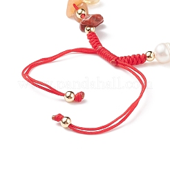 Braccialetti di perline intrecciate con pietre miste naturali e sintetiche&nbsp;BJEW-JB08719-03