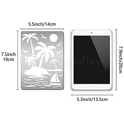 Трафареты для резки металла из нержавеющей стали DIY-WH0289-120