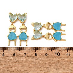 Латунные микро проложить кубического циркония подвески KK-D390-23G