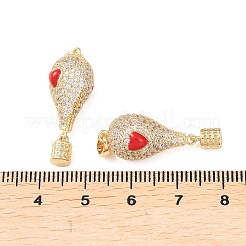 Латунные микро проложить кубического циркония подвески&nbsp;KK-H249-02G