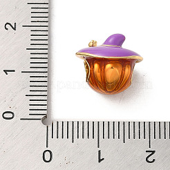 Perline europee di smalto in ottone di Halloween&nbsp;LS-KK-A203-04B-G