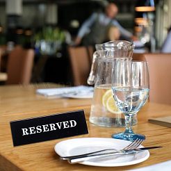 Акриловый зарезервированный стол палатка знак&nbsp;LS-AJEW-WH0251-39