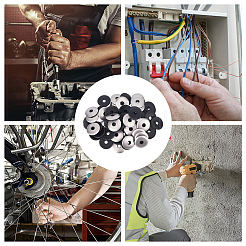 60 шт. бусины из нержавеющей стали марки 304&nbsp;STAS-CP0001-06