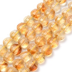 Природный цитрин бисер нитей G-L634-R01-8mm
