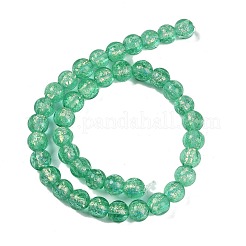 Нити из фольгированных бусин лэмпворк ручной работы&nbsp;FOIL-K003-06A-03