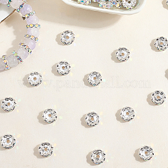 120 шт. Латунные бусины со стразами RB-PA0001-03S-02