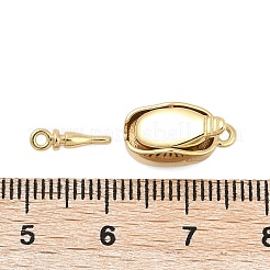 Латунные застежки из прозрачного кубического циркония с микропаве KK-P291-38G