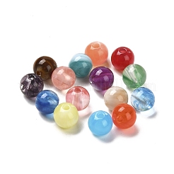 Abalorios de acrílico de imitación del jade&nbsp;MACR-G066-01A