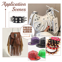 120 шт. набор заклепок из сплава 12 стилей FIND-WR0011-56G