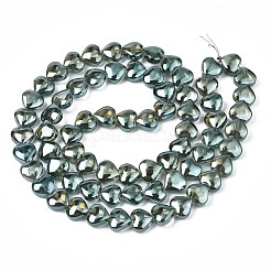 Стеклянные бусины с гальваническим покрытием  EGLA-S188-14-A01