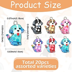 20 шт. эмалевые подвески из сплава&nbsp;ENAM-YW0006-63