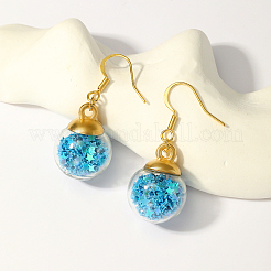 Модные классические круглые серьги-подвески из латуни с кисточками XV9210