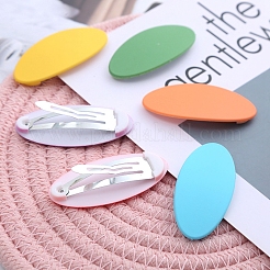 Матовые пластиковые заколки для волос&nbsp;OHAR-PW0001-454