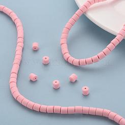 樹脂粘土ビーズ連売り  コラム  ミスティローズ  5~7x6mm  穴：1.5~2mm  約61~69個/連  15.74インチ&nbsp;CLAY-T001-C26