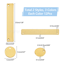 72 шт. 6 стиля подвески из нержавеющей стали 304 STAS-DC0016-29