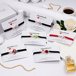 5 шт. 5 стиля браслеты из бисера в спортивной тематике из акрила и сплава&nbsp;BJEW-GO0001-12