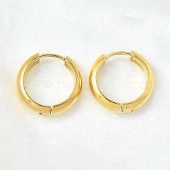 Круглые серьги-кольца из нержавеющей стали 304 EJEW-V005-01G-02