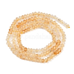 Нити из нагретых натуральных цитриновых бусин&nbsp;G-B175-A05-2x4mm