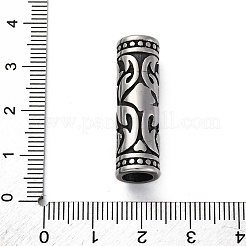 304 нержавеющая сталь глянцевые европейские бусины STAS-S171-08AS