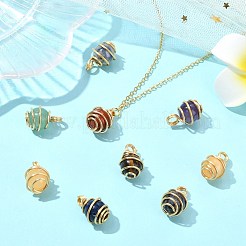 35 шт. 7-х цветные подвески из натуральных смешанных драгоценных камней чакры PALLOY-CJ00050