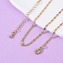 Латунные овальные ссылка цепи ожерелья MAK-L045-04G