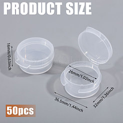 Boîte à boutons vide en plastique PP réutilisable de 5 g&nbsp;MRMJ-WH0104-02B