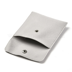 スクエアベルベットジュエリーバッグ  スナップファスナー付き  ゲインボロ  10x10x1cm&nbsp;TP-B001-01B-04