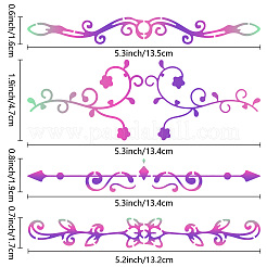 Трафареты для резки металла из нержавеющей стали DIY-WH0289-096