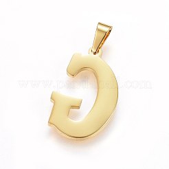 304ステンレススチールペンダントとスタッドピアスジュエリーセット  アルファベット  文字.g  20~23x13~19x1.5mm  穴：6x3mm  6~10x6~9x1mm  ピン：0.8mm&nbsp;SJEW-P099-07G