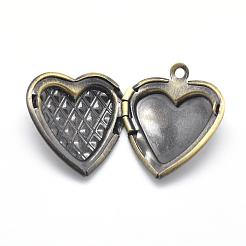 Подвески латуни медальон KK-F717-45AB-NR