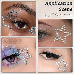 1 Beutel Acryl-Strass-Aufkleber-Papierbögen zum Basteln&nbsp;DIY-CP0013-54
