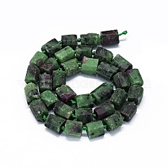 Chapelets de perles de rubis en zoïsite naturelle&nbsp;G-O170-108