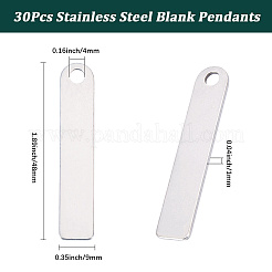 30 pendentif vierge en acier inoxydable 201&nbsp;STAS-SC0009-98B