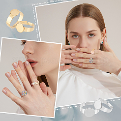 18 шт. 6 комплекта регулируемых колец для пальцев из нержавеющей стали 304 STAS-UN0032-77