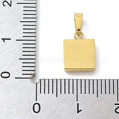 Ionenplattierung (IP) 304 Edelstahl Micro Pave Zirkonia Anhänger&nbsp;STAS-Z107-02G-06