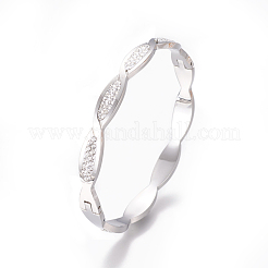 Brazaletes de acero inoxidable 304&nbsp;BJEW-F390-02