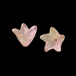 Спрей окрашены прозрачные стеклянные бусины GLAA-D006-14